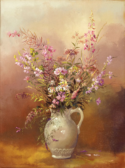 3.  Renate's bouquet  59 x 80 cm or  23.5 x 31.5 in.